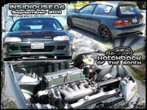 September 2011 - insidiouseg6 - Hatchback Of The Month