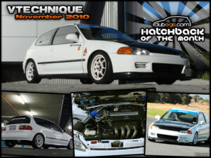 November 2010 - VTEChnique - Hatchback Of The Month